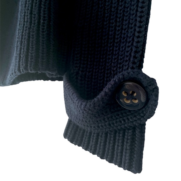 BANANA REPUBLIC Navy Blue Sweater Cardigan, sleeve button detail Size XS - Picture 2 of 9